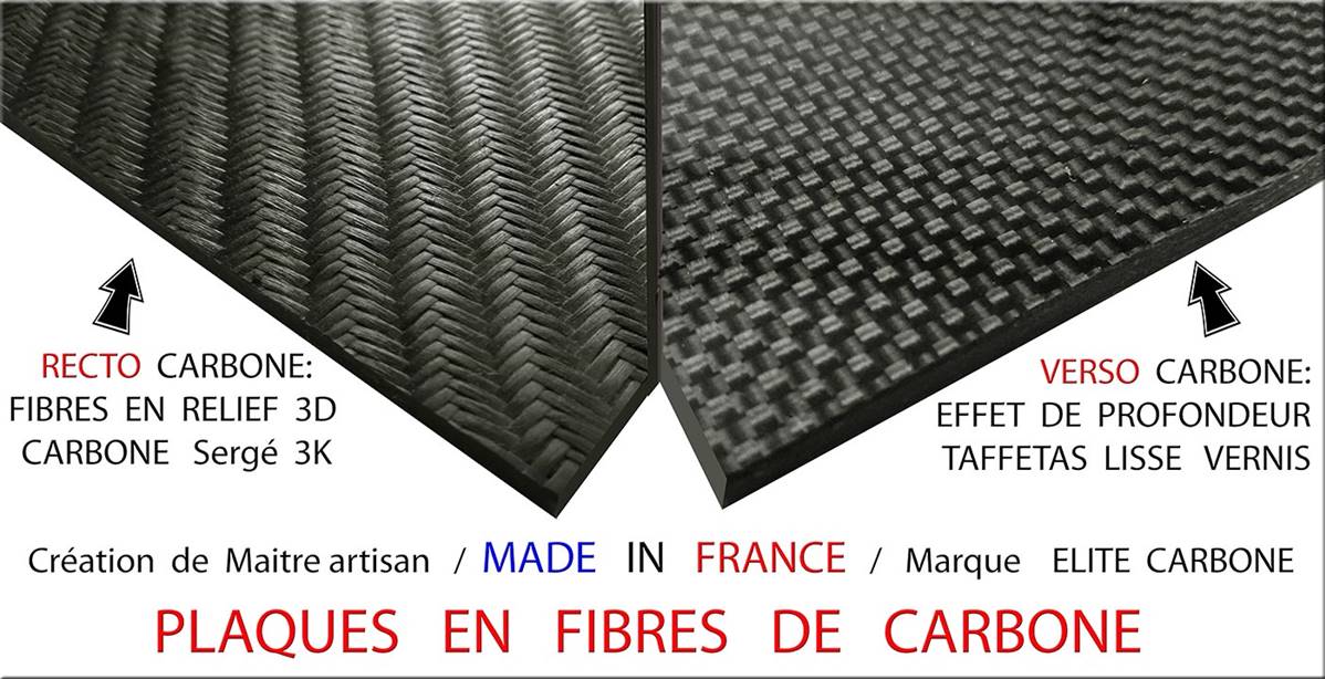 Plaque de carbone paillette - 100% made in France - nouveauté 2023