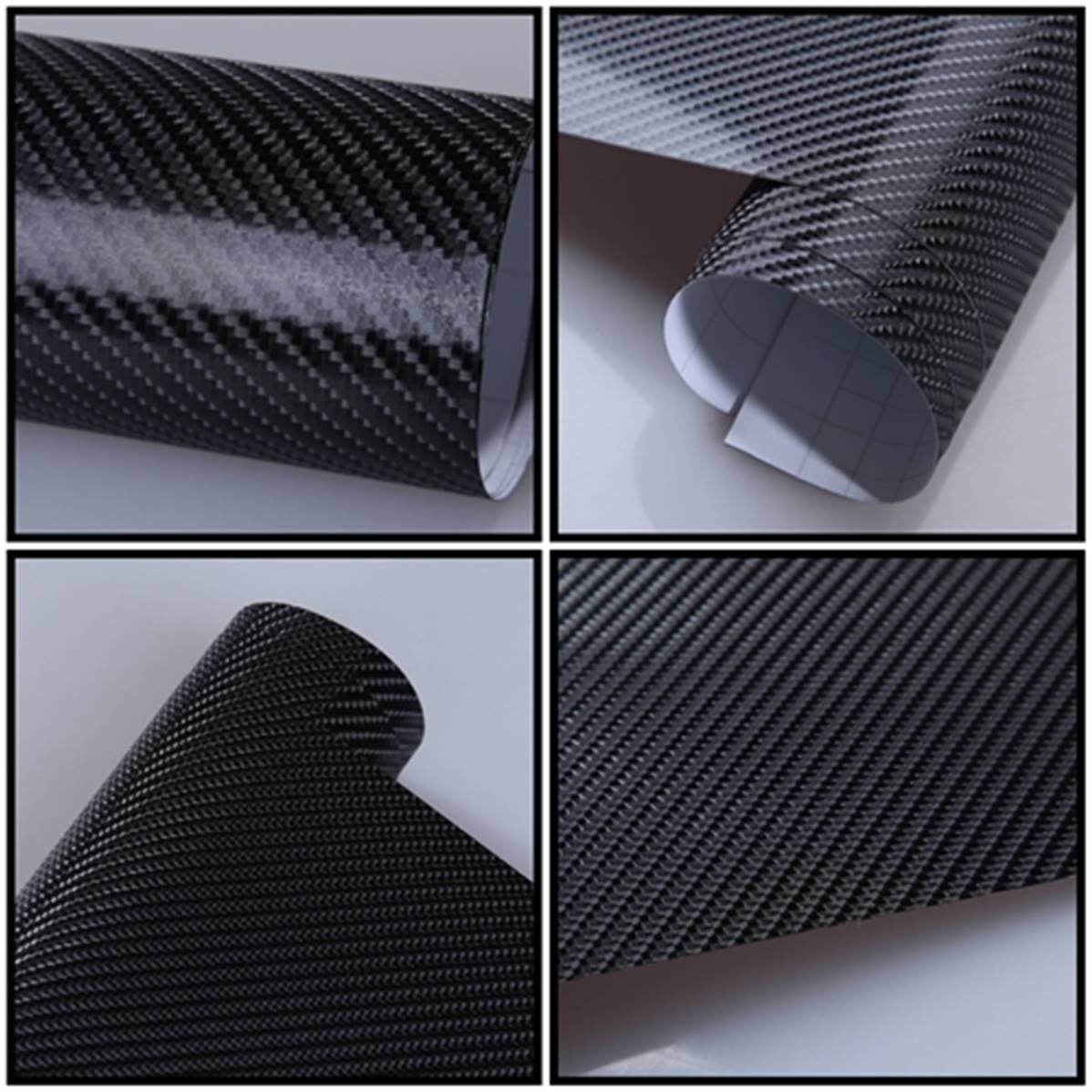 DIY 3D un Rouleau d'autocollant en fiber de carbone Autocollant en Vinyle  Film adhesif pour la Voiture Transparent-8204 - Cdiscount Auto