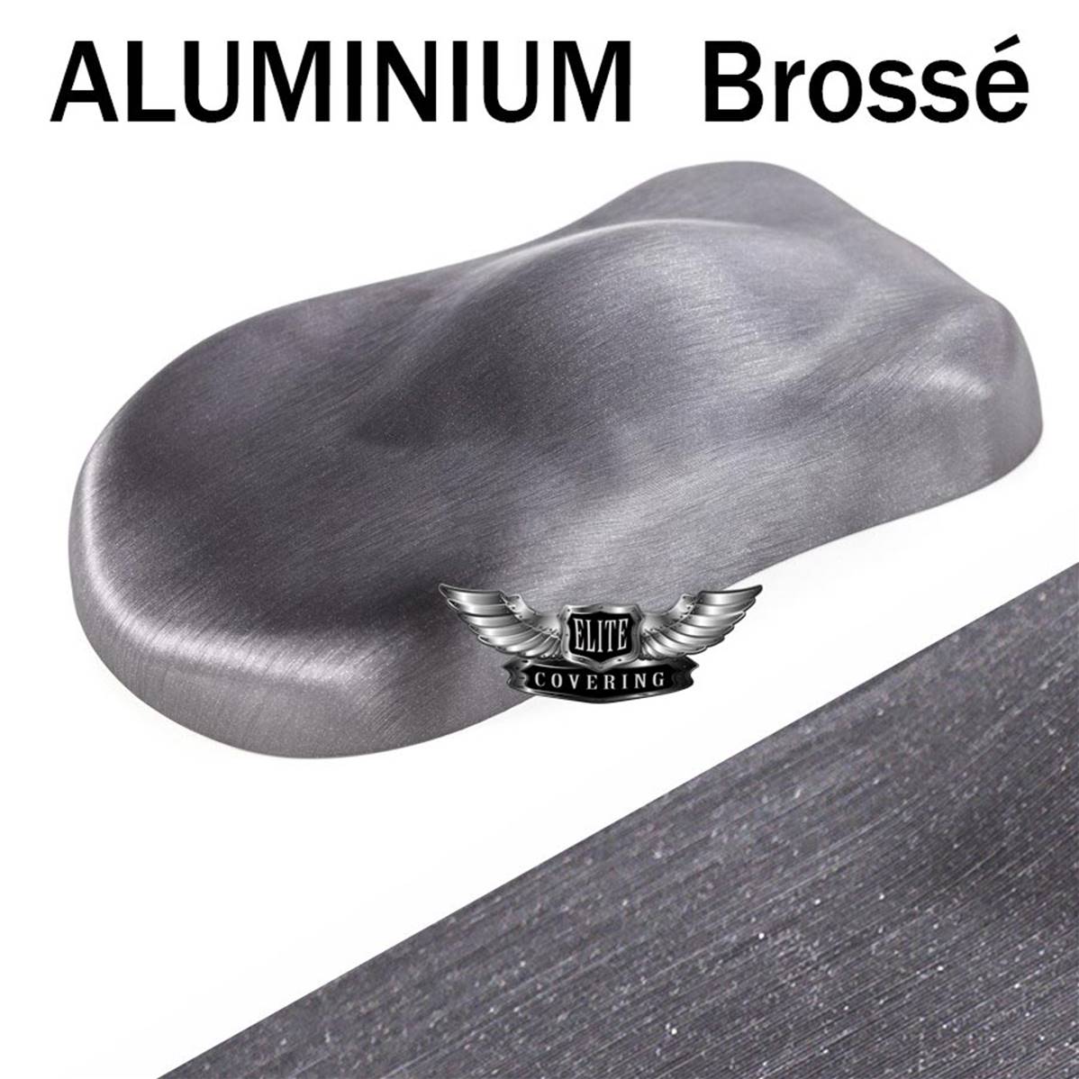 Feuille d'aluminium autocollante pour cuisine et meubles - Gris
